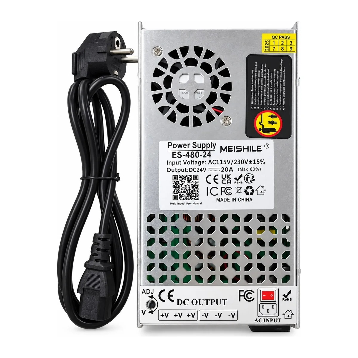 MEISHILE ES-480-24 Power Supply 24V 20A 480W