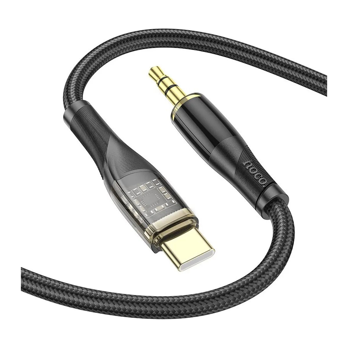 Hoco UPA25 Type-C to 3.5mm AUX Audio Cable 1m Black