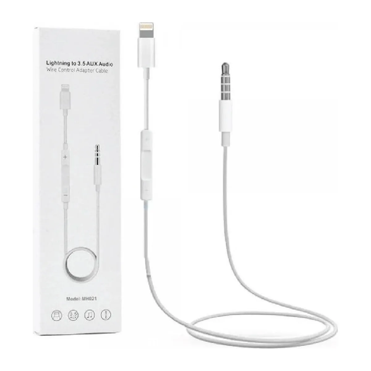 Cavo AUX Lightning a 3.5mm MH021 1m bianco