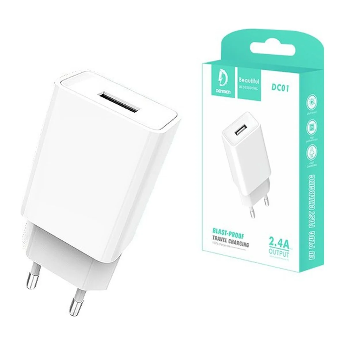 Karikues VDENMENV DC01 2.4A me një port USB