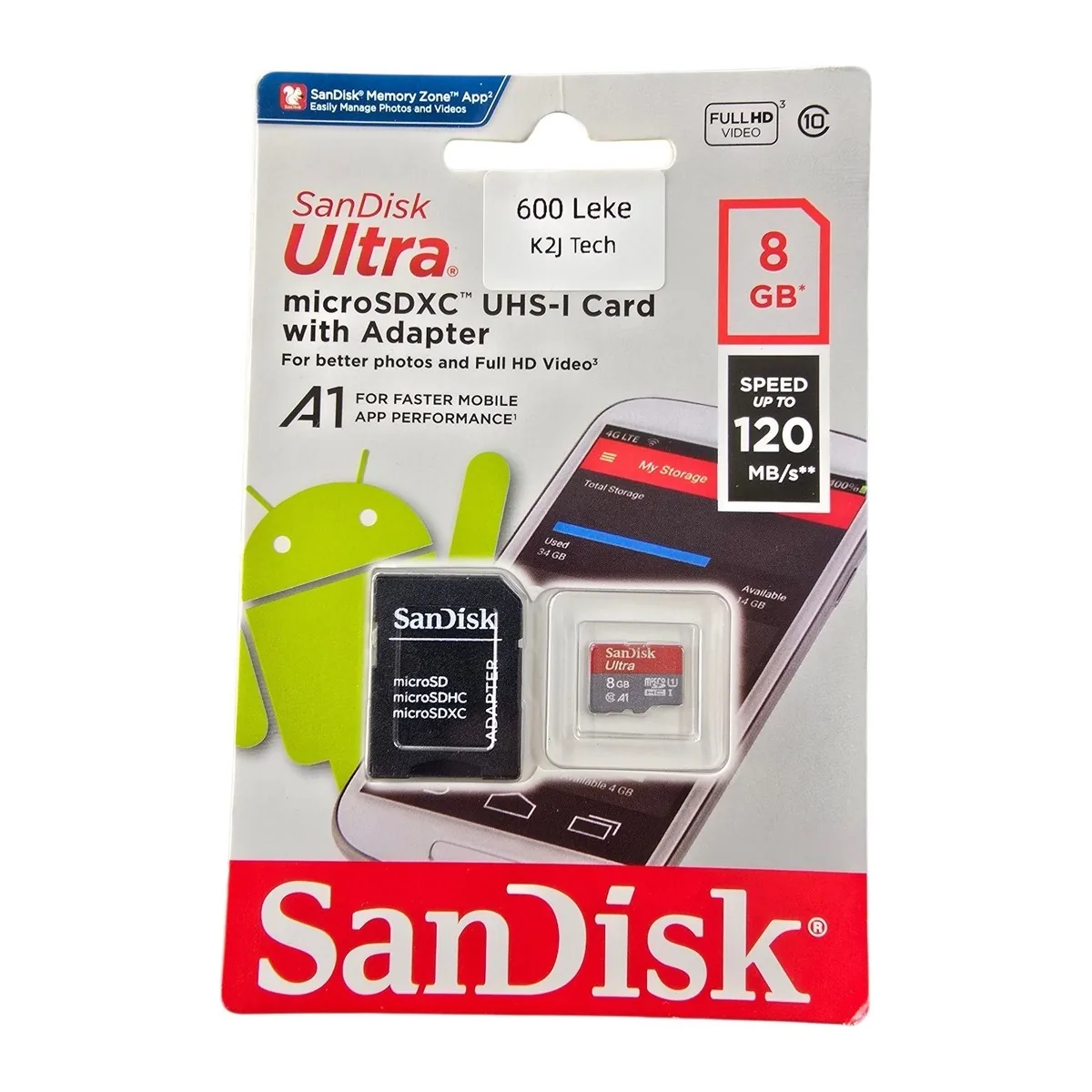 8GB microSD Memory Card