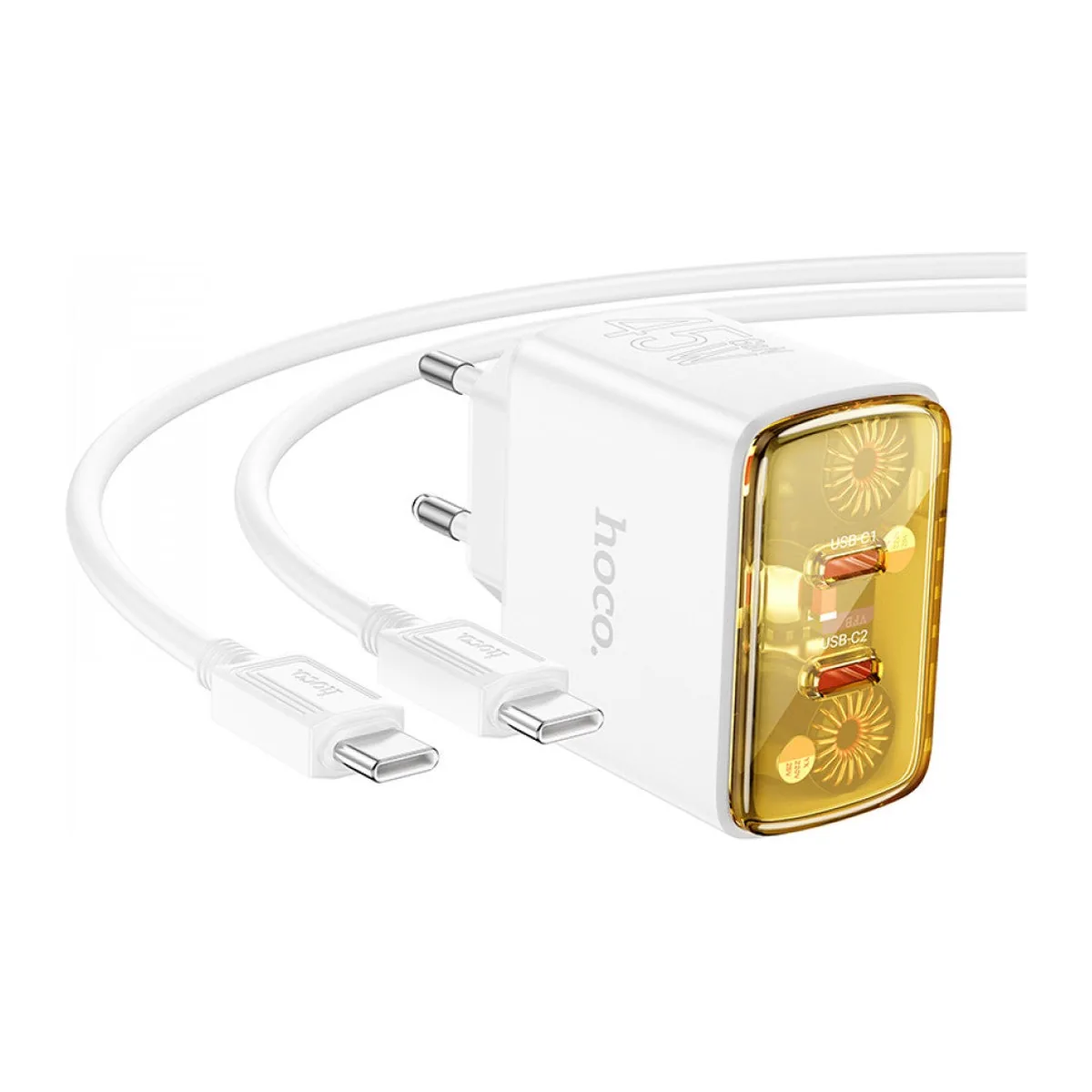 Caricatore Hoco CS43A 45W doppio USB-C