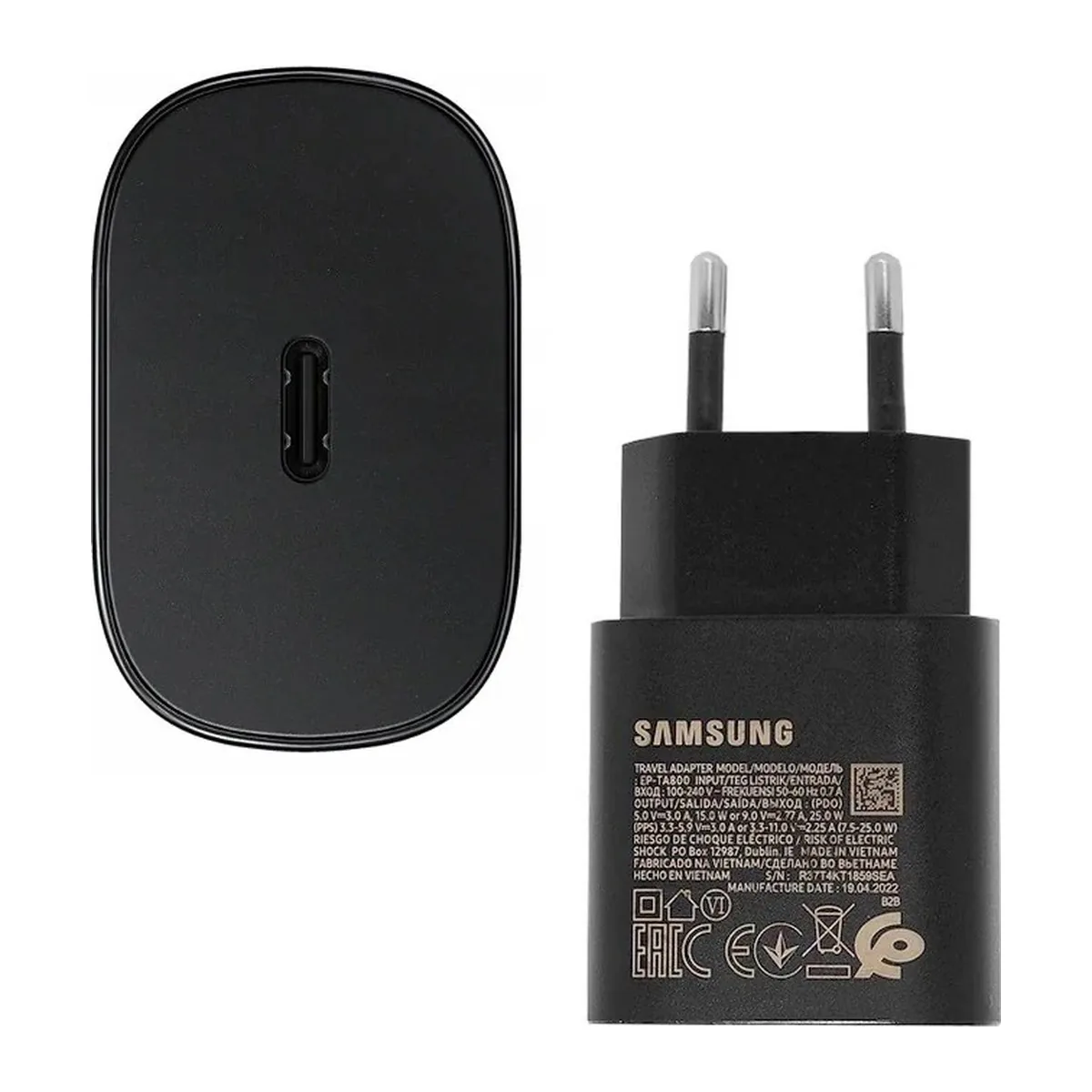 Caricatore originale Samsung 25W USB-C PD